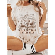 Follow "Word Not the Herd" Shirt – Christian T-Shirt Inspired by Faith, Spiritual Message Clothing, 