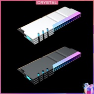 ✶Crystal✶【High Quality】 Memory Module Heatsink DDR4 DDR5 Heat Cooler Radiator 5V 3PIN ARGB AURA Sync