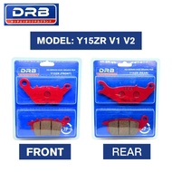 Y15 Y15ZR Y15ZR V1 V2 BRAKE PAD DRB H2-SERIES FRONT & REAR ( 1SET ) YB3L YB5L YTZ5SYTZ6V RCB NGK DID