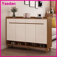 Shoe Cabinet New Original Wooden Colour 4 Doors Solid Wooden Shoe Cabinet With Drawers Living Room H