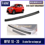 Vemart Myvi rear bumper protector 3d pad carbon fiber accessories guard 2018 2019 2020