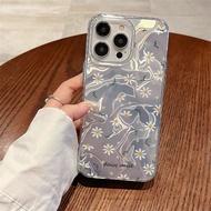 Elok.Case New product! Daisy flower wavy mobile phone case for iphone X XR XS MAX 11 12 13 14 15 16 