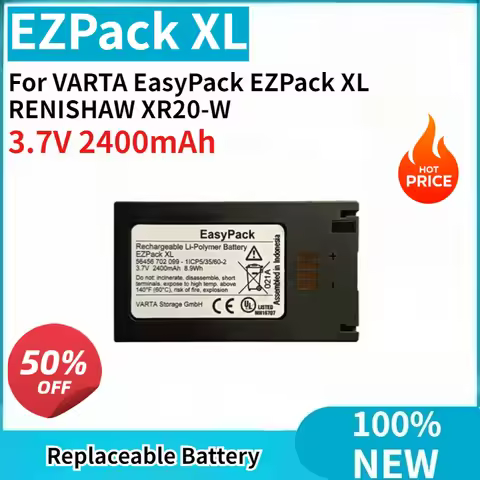 New Replaceable Battery 3.7V 2400mAh XR20-W for VARTA EasyPack EZPack XL RENISHAW XR20-W