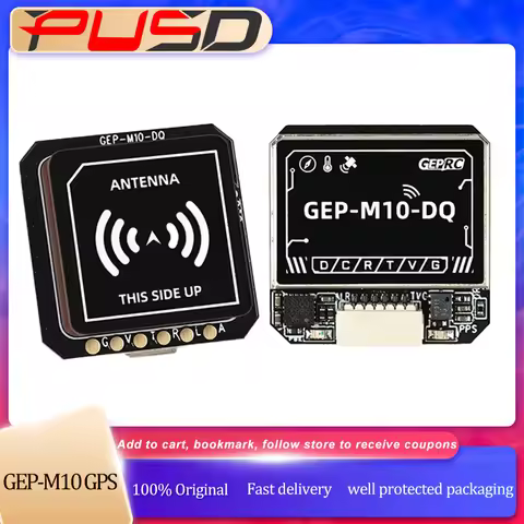 GEPRC GEP-M10 Series GPS Module Integrate SBAS Joint Positioning M10 Chip QMC5883L Magnetometer DPS3