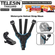 Telesin Helmet Strap Mount For All Gopro Models DJI Action 5Pro/4/3 Motorcycle