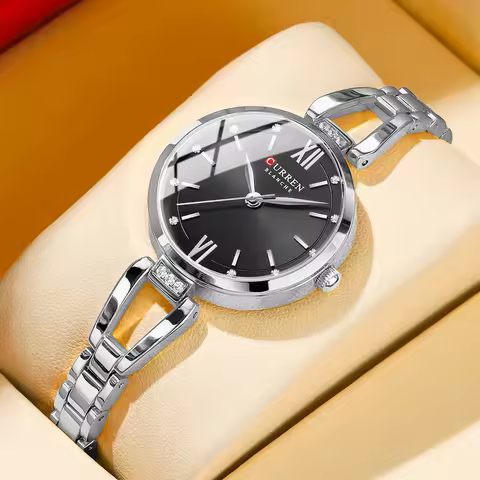 CURREN Luxury Brand Women's Watches Elegant Fashion Quartz Watch Gold Stainless steel Waterproof Ori
