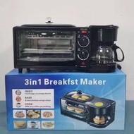 三合一早餐機烘焙定時功能家用自動多士爐三明治機禮