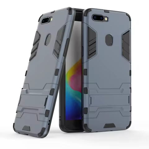Hybrid Armor Case For OPPO R11 R15 X R17 F17 F11 F9 F7 F5 F3 F1 Plus Find X2 With Stand Protect Phon