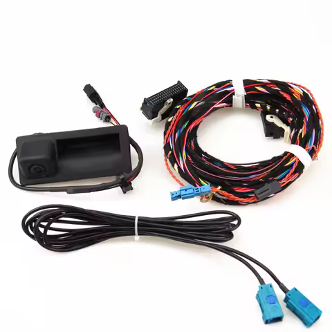 5N0907441A 12V RGB Parking Reverse Camera Harness Plug Kit for Audi A4 A5 A6 A7 Q5 S6 VW Tiguan RNS5