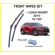 LEXUS NX200T NX200 JAPAN TECHNOLOGY WIPER BLADE SET 16'' / 26'' FREE WINDSHIELD CLEANING 2 TABLET