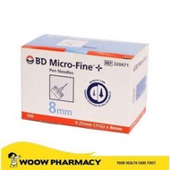 BD MICROFINE PEN NEEDLE 31G 8MM 100'S