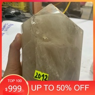 1 polished natural crystal quartz stone (real standard stone) for home decoration weighs 1.9kg (2012