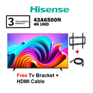 Hisense 43" 4K 43A6500N UHD TV A6500N Series Google TV Television (FREE HDMI CABLE and TV BRACKET)