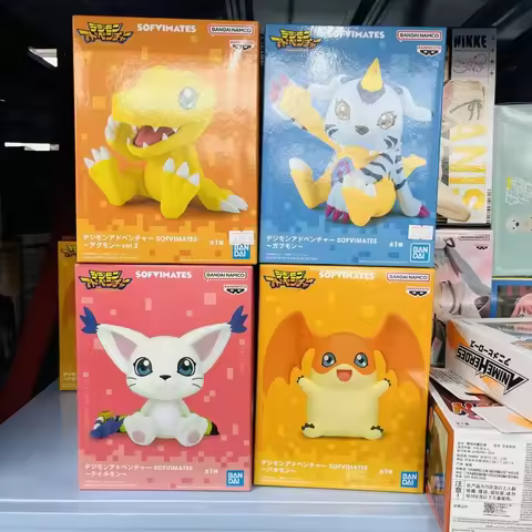 In stock Bandai Digimon Agumon Digimon Dailimon Gabumon Pichimon Anime Action Figures Model Toys des