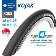 Schwalbe Kojak Tyre. 16 Inch 349 / 20 Inch 406. Wired Bead