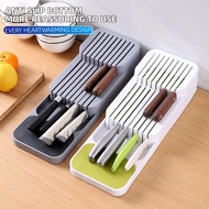 Storage Cabinet Tool Plastic Knife Holder Drawer Organiser Tray Knives Utensil Rack Store Kitchen