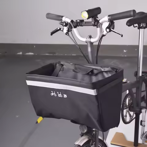 Front Storage Bag With Bracket Original Front Storage Bag For Brompton Folding Bicycle Vegetable Bas