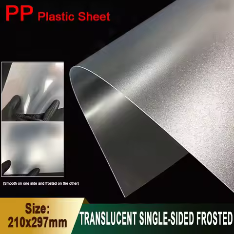 5/10/15/20Pcs PP Plastic Sheet Board Single-sided Frosted Translucent Sheet PVC Thin Plastic DIY Mod
