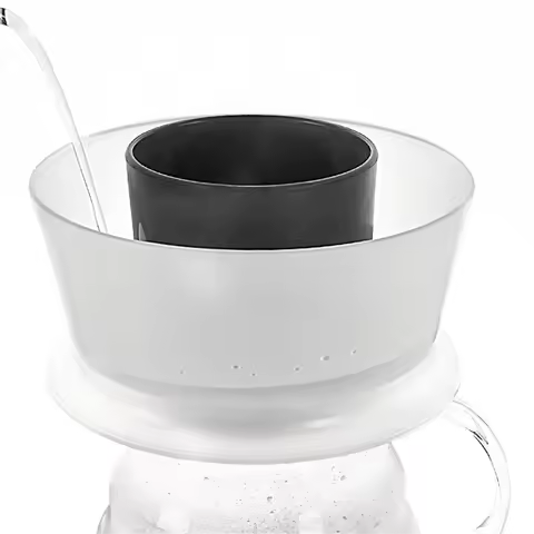 Coffee Brewer Cup Detachable Espresso Coffee Filter Cup with Filter Papers Compatible for Hoop Coffe