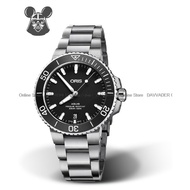 ORIS 0173377324124-0782105EB Men's Watch Aquis Date Automatic Ceramic Bezel 39.50mm SS Bracelet Black *Original