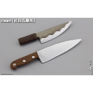 Knife Model Cold Weapon Sashimi Knife1/6Soldier Accessories ob Doll Japanese Cuisine Fish Sashimi Kn