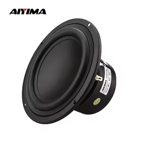 AIYIMA 1Pcs 5.25 Inch Subwoofer Column 4 8 Ohm 40W Woofer Speaker Strong Bass Home Theater For Books