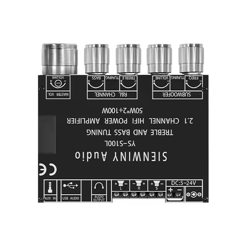 2.1 3 Channel Power Bass Amplifier Board Bluetooth-compatible 5.1 CS8673E AUX Input DIY Home Audio S