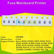 Epson Large Mainboard Fuse 3mm, Epson R230 R230X R270 R240 R310 R340 R2400 R1800 R260 R220 R250 R210