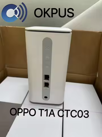 OKPUS OPPO T1A CTC03 Dual-Band 5G CPE 5G WIFI Router Cat19 Wifi6 Hotspot AX1800 UpTo 4.07Gbps with S