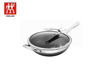 Germany ZWILLING  wok Uncoated Household stir-fry 34cm cast iron pan