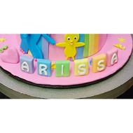 [Star Shoppe] Handmade Gumpaste Huruf/Abjad/Alphabet/Nombor Bertapak Petak Tebal