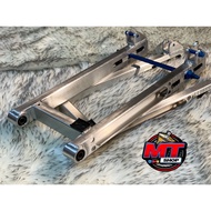 NICHA Racing สวิงอาร์มย่นเจาะ+แกนล้อPosh+น๊อตขันโช็คพอช(ใส่เบรคหลังไม่ได้)(ย่นได้สุดคานแต่ต้องเปลี่ย