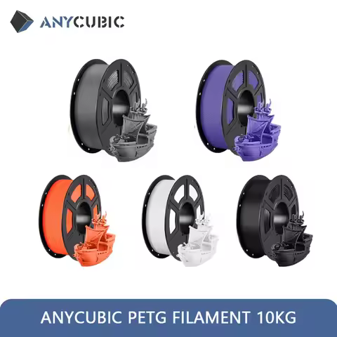 ANYCUBIC 10KG PETG 3D Printer Filament 1kg/Roll Multicolor 1.75mm Plastic 3D Printer Filament For Ko