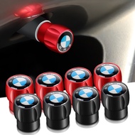4PCS Dustproof Car Tire Valve Caps Wheel Rim Stem Covers For BMW M Power AC Alpina Hartge F10 F20
