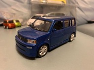 1:30 Toyota BB NcP30  豐田 金屬 回力車 藍色 可開門