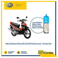 Bohlam Motor Hella Yamaha FIZR M5 12V 25/25W P15d-25-1 4500K Performance - Lampu Motor