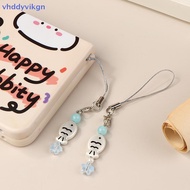 VHDD Cute Little Fish Phone Lanyard Cartoon Taiyaki Beaded Mobile Phone Keycord Mobile Phone Strap f