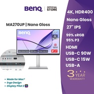 [New] BenQ MA270UP I Nano Gloss | 27" 4K Monitor I Mac Monitor | USB-C 90W