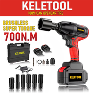KELETOOL KEL-002109 Cordless Electric Impact Wrench 21V 700Nm Battery Screwdriver Drill Driver Tool 