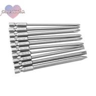 PICESTADIO 10pcs Cross Head Screwdriver Bits, PH1 PH2 100mm Length Screwdriver Bit Set, Magnetic 1/4