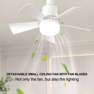 Ceiling Fan with LED Light Adjustable Wind Speed Remote Control Bedroom E27 UK Ceiling Fans