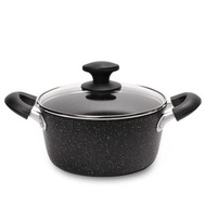 about Mart - 日本SARA 麥飯石不沾鍋 雙耳柄 高深湯鍋 家用煲湯鍋 22cm [D40]