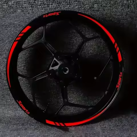 Motorcycle Wheel Rim Stripe Wheel Decal Tape Sticker 18-21 Inch Sport Reflective Sticker 12 PCS Per