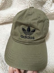 Adidas 愛迪達 軍綠色 墨綠色 老帽 棒球帽 帽子