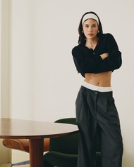 COTERIE | Brief Layer Pants  กางเกงขายาวทรงหลวม เอวสองชั้นสไตล์ชั้นในทรงบรีฟ