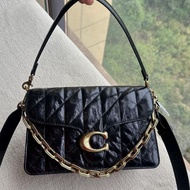 COACH CAF55 新款Chain Tabby 絎縫鏈條單肩包