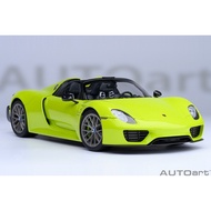 Autoart Diecast 1:18 Scale Porsche 918 Spyder Weissach Diecast  Kereta Model Car