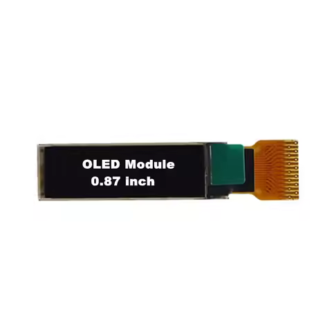 1PCS 0.87 Inch White Color 128X32 128*32 OLED Display Screen IIC I2C 14Pin Port VG2832TSWUG02 QT1316