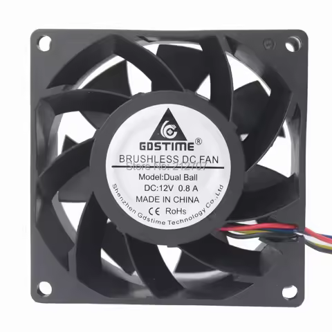 Gdstime 8038 80mm 8cm DC 12V 4Pin PWM 80x80x38mm Ball Axial Case Server Cooling Fan