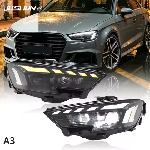 Audi Emark Car Bright LED HeadLamps For Audi A3 S3 8V 2013-2016 Audi 2017-2019 Projector Lens LED He